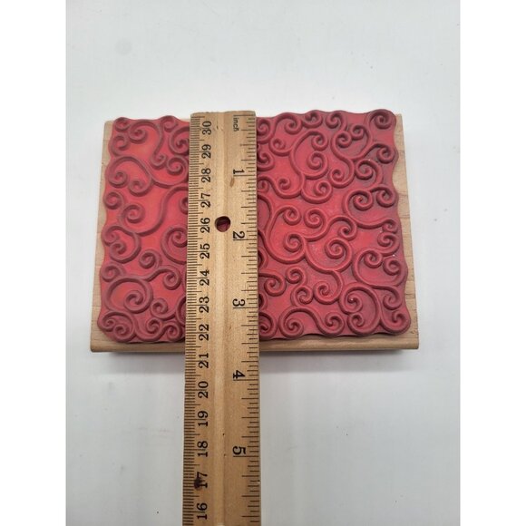 Stampabilities 2004 Swirls & Curls PR1002 Wood Rubber Stamp Scrapbooking Craft - Picture 10 of 10